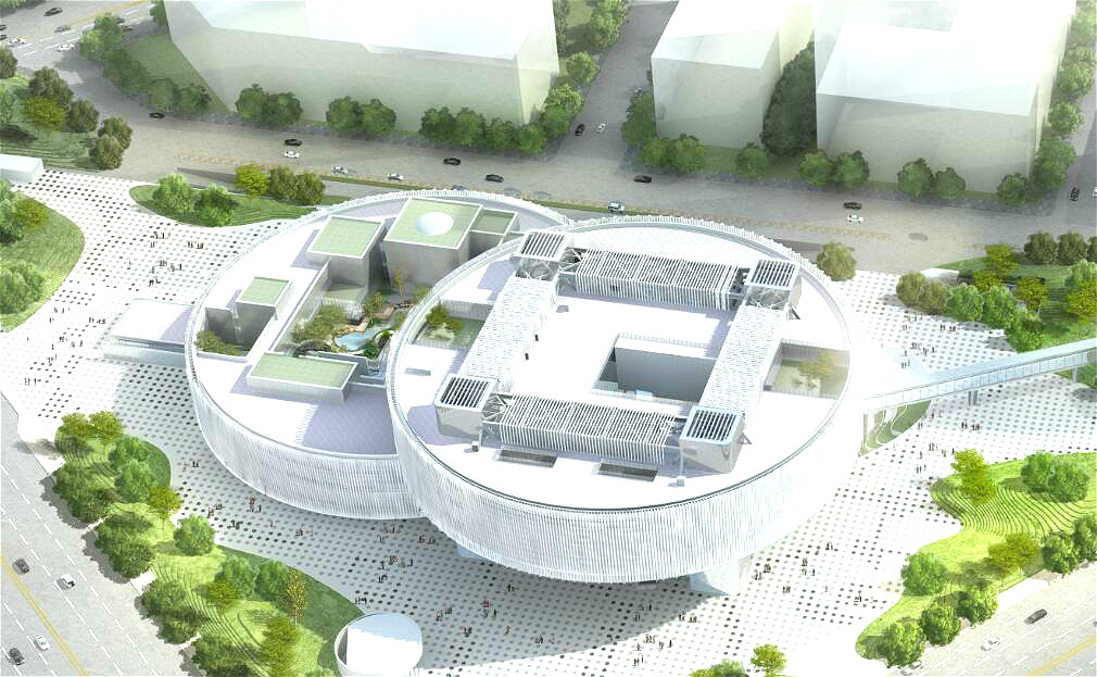 南京江北新区市民中心:中建二局上海分公司承