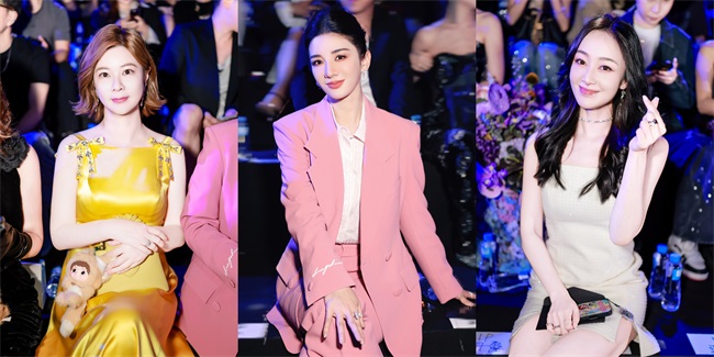 10.杜华、黄奕和赵子琪现场观秀.jpg